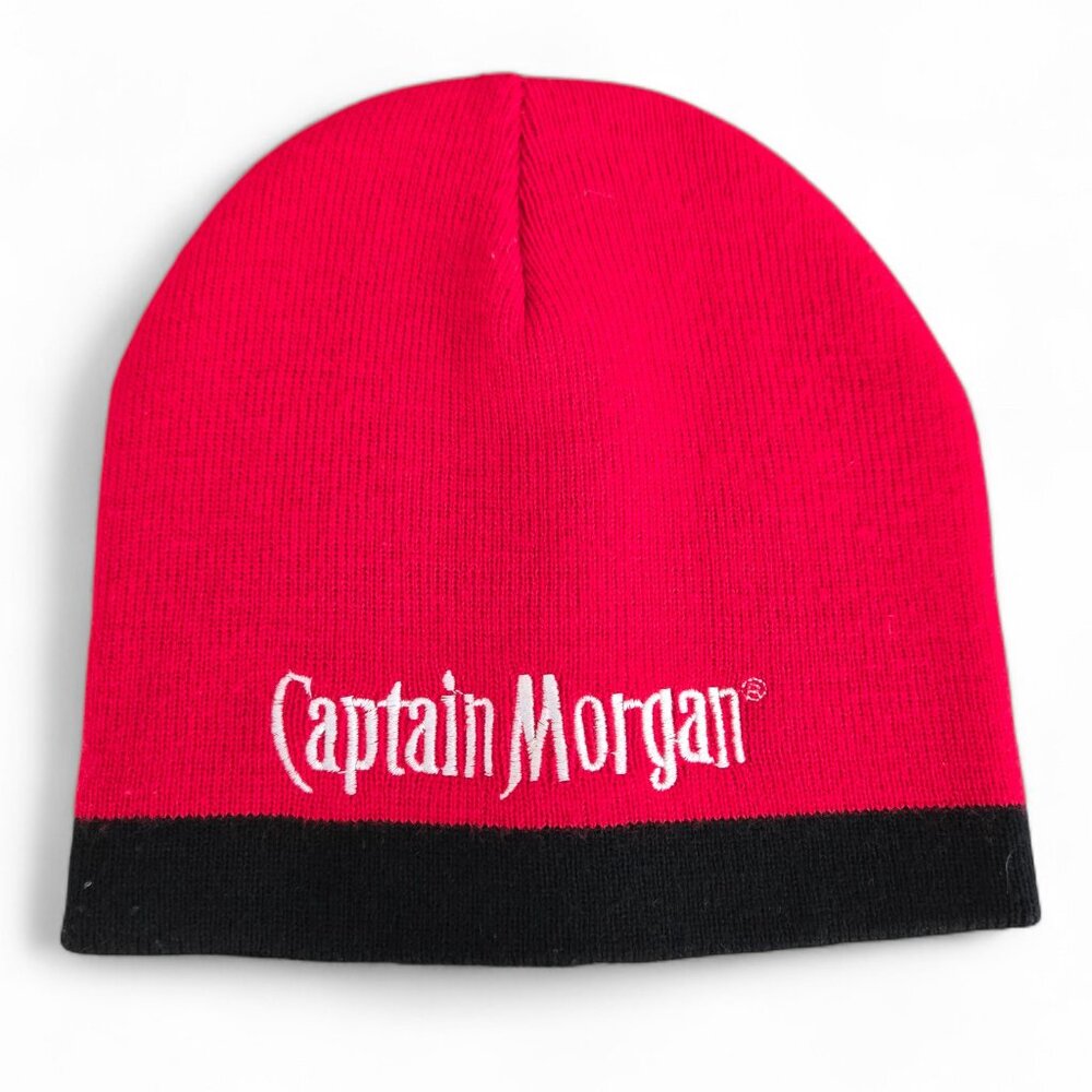 Captain Morgan Beanie‎ Hat Unisex Embroidered Logo Rum Party Winter Outdoor OS